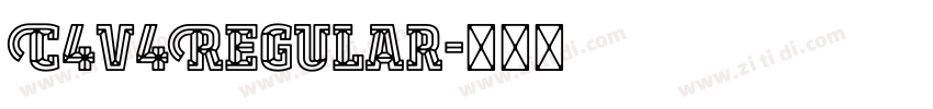 C4v4Regular字体转换