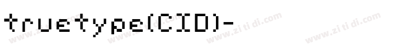 truetype(CID)字体转换