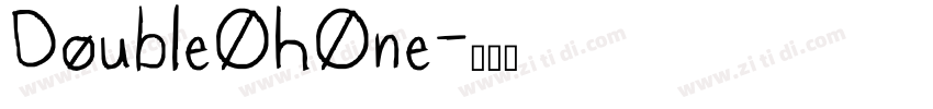 DoubleOhOne字体转换