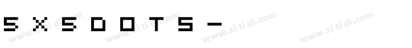 5x5Dots字体转换