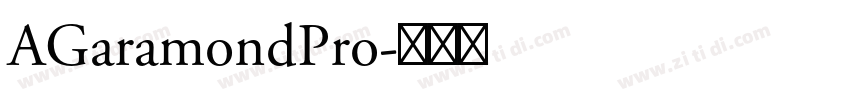 AGaramondPro字体转换