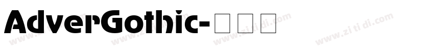 AdverGothic字体转换