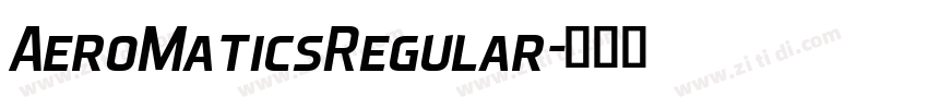 AeroMaticsRegular字体转换