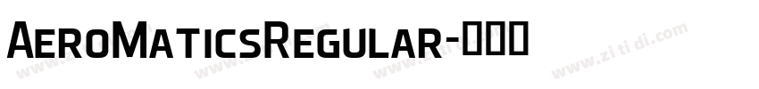 AeroMaticsRegular字体转换