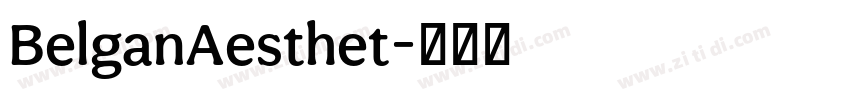 BelganAesthet字体转换