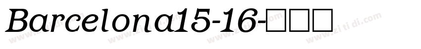 Barcelona15-16字体转换