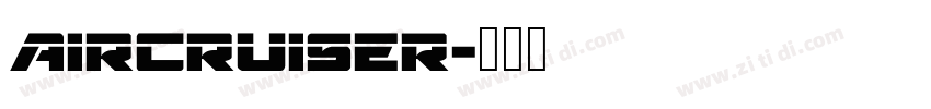 Aircruiser字体转换