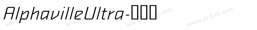 AlphavilleUltra字体转换