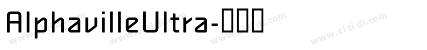 AlphavilleUltra字体转换