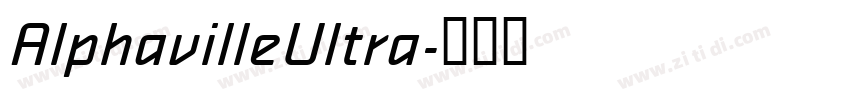 AlphavilleUltra字体转换