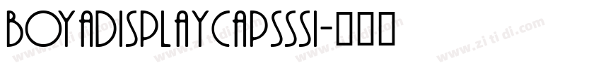 BoyaDisplayCapsSSi字体转换