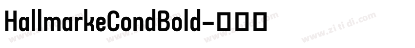 HallmarkeCondBold字体转换