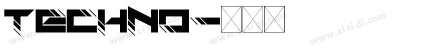 Techno字体转换