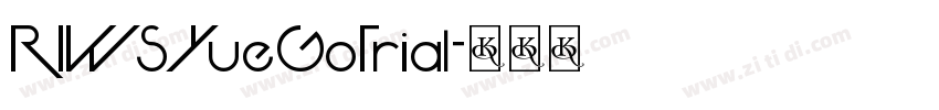 RIWSYueGoTrial字体转换