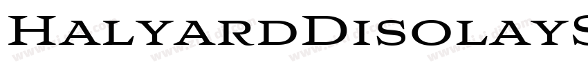 HalyardDisolaySemiBo字体转换