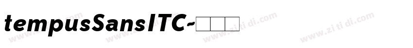 tempusSansITC字体转换