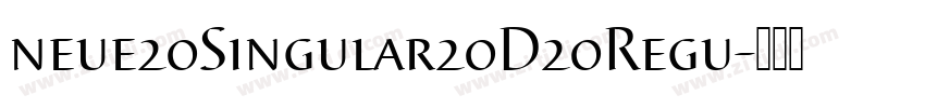 neue20Singular20D20Regu字体转换