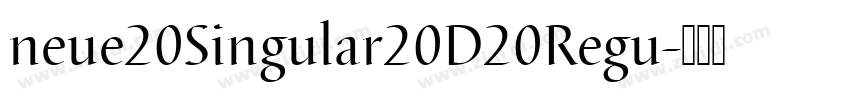 neue20Singular20D20Regu字体转换