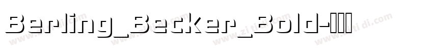 Berling_Becker_Bold字体转换