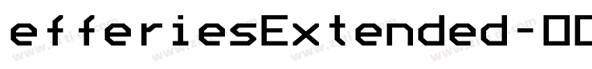 efferiesExtended字体转换