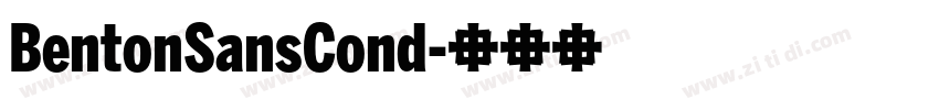 BentonSansCond字体转换