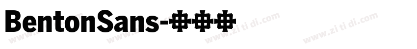 BentonSans字体转换