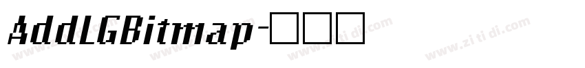 AddLGBitmap字体转换