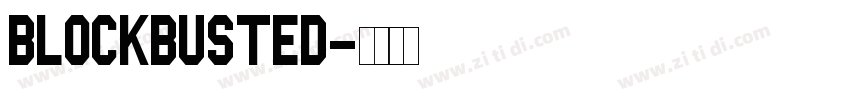 blockbusted字体转换