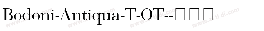 Bodoni-Antiqua-T-OT-字体转换