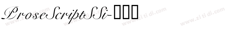 ProseScriptSSi字体转换