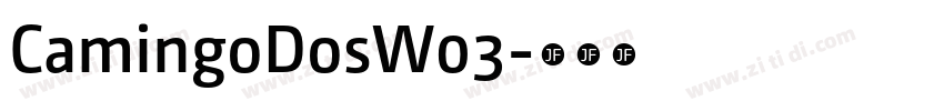 CamingoDosW03字体转换