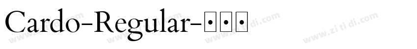 Cardo-Regular字体转换