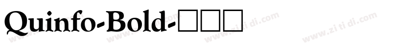 Quinfo-Bold字体转换