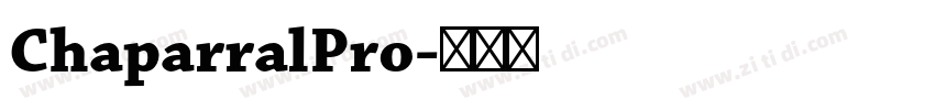 ChaparralPro字体转换