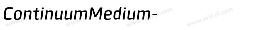 ContinuumMedium字体转换