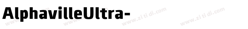 AlphavilleUltra字体转换