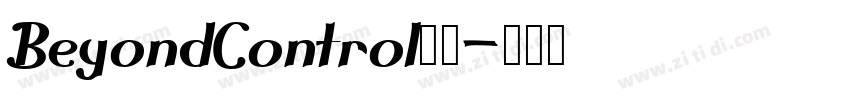 BeyondControl字体字体转换