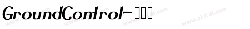 GroundControl字体转换