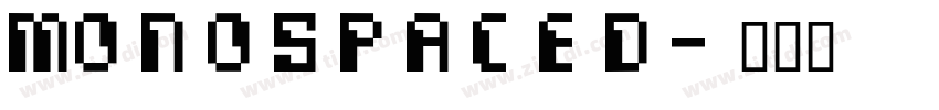 Monospaced字体转换