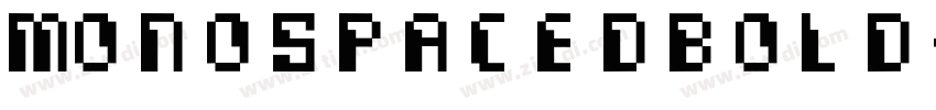 MonospacedBold字体转换