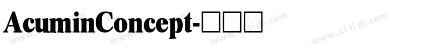 AcuminConcept字体转换