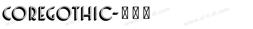 CoreGothic字体转换