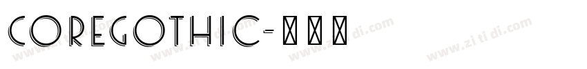 CoreGothic字体转换