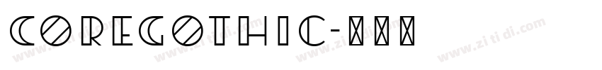 CoreGothic字体转换