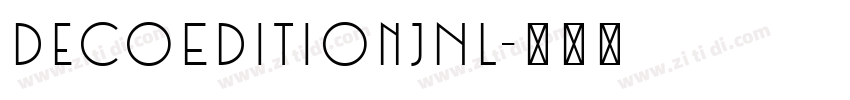 DecoEditionJNL字体转换