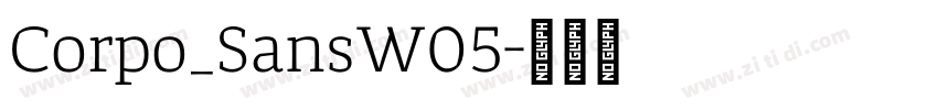 Corpo_SansW05字体转换