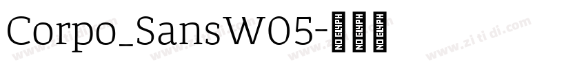 Corpo_SansW05字体转换