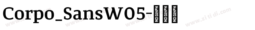 Corpo_SansW05字体转换