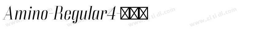 Amino-Regular4字体转换