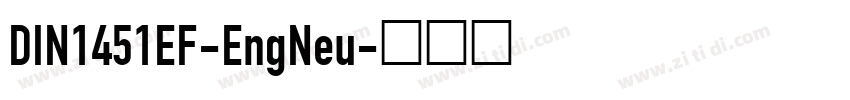 DIN1451EF-EngNeu字体转换